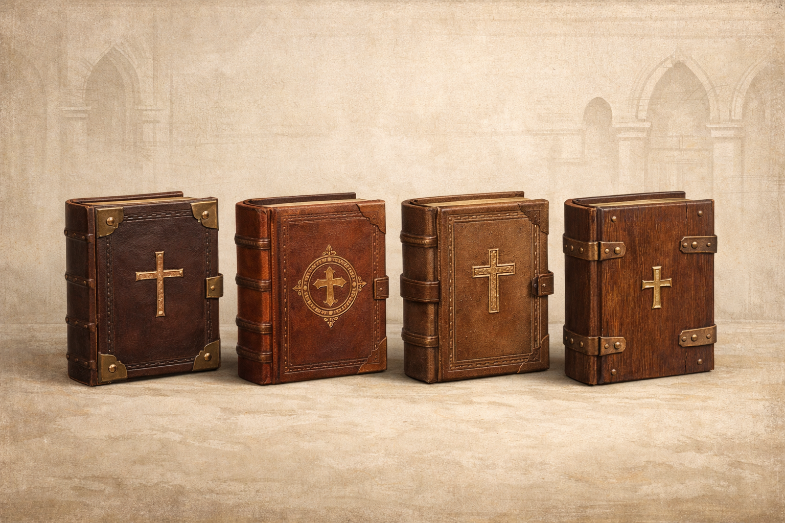 Четыре богослужебные книги Евангелия.